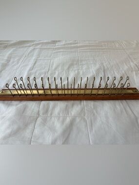 Vintage wooden tie/belt/scarf holder rack